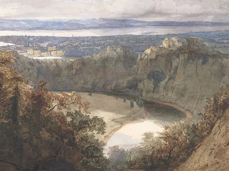 1804-John Scarlett Davis - Veduta di Chepstow, Galles - Metropolitan Museum of Art, New York